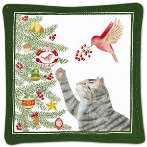 Alice's Cottage Cotton Scented Spiced Mug Mat Cat